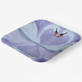 gelogen als zwaan papieren bordje (Gebogen)