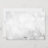 Geloof 1Photo Snowflake-kerstkaart Feestdagenkaart (Achterkant)