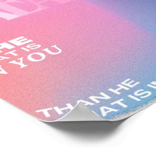 Geloof / Aanmoediging / Interieurontwerp / Poster (Hoek)