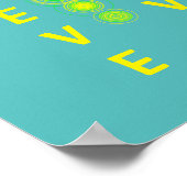 Geloof Abstract Art Motivatie Poster (Hoek)
