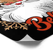 Geloof Afro Santa Afrikaans Amerikaans Kerstzwart Poster (Hoek)