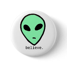 Geloof Alien Button