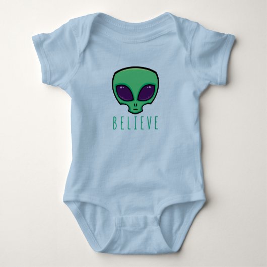 Geloof Alien Head Romper (Voorkant)