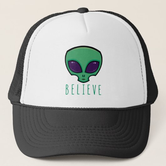 Geloof Alien Head Trucker Pet (Voorkant)