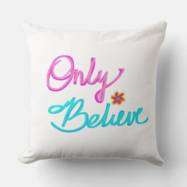 Geloof alleen Inspirerend citaten Kussen