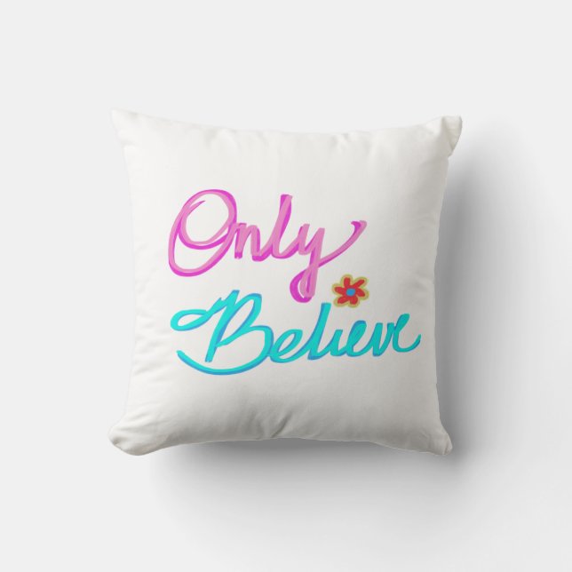 Geloof alleen Inspirerend citaten Kussen (Voorkant)