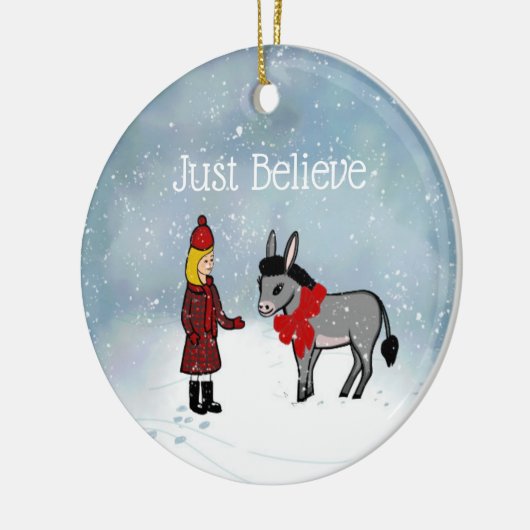 Geloof alleen maar het Ornament voor kerstfeestdag (Links)