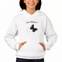Geloof alleen maar Hoodie met Butterfly voor meisj