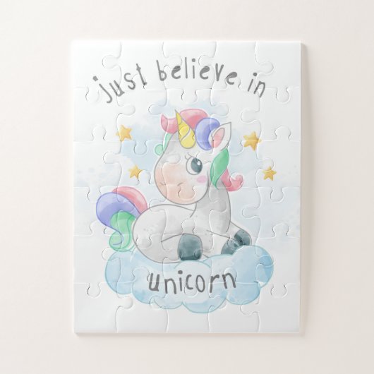 Geloof alleen maar Unicorn Legpuzzel (Verticaal)