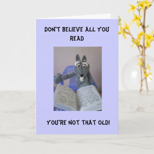 Geloof allen niet u… kaart (Gele Bloem)