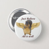 Geloof, alles is well_Button Ronde Button 5,7 Cm (Voorkant /achterkant)