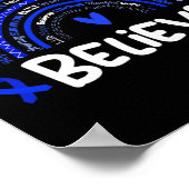 Geloof Alopecia Bewustzijn Maand Alopecia Poster (Hoek)