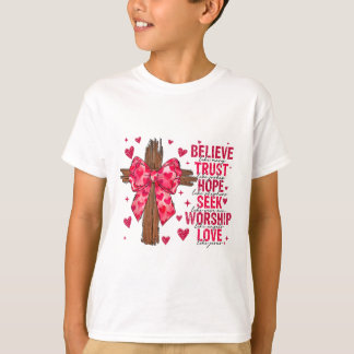 Geloof als Maria Vertrouw als Joseph Coquette Cros T-shirt