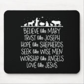 Geloof als Maria vertrouw als Jozef die Christus b Muismat (Voorkant)