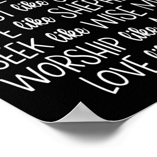 Geloof als Maria vertrouw als Jozef die Christus b Poster (Hoek)