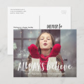 Geloof altijd in het Briefkaart van vakantiefoto's (Voorkant / Achterkant)