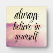 Geloof altijd in jezelf 2 fotoplaat (Voorkant)