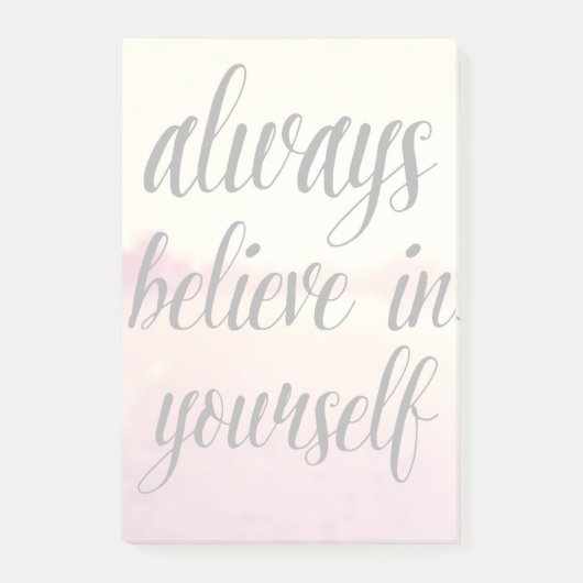 Geloof altijd in jezelf 2 post-it® notes (Voorkant)