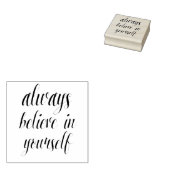 Geloof altijd in jezelf 2 rubberstempel (Gestempeld)
