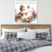 Geloof altijd in jezelf canvas afdruk (Insitu (Slaapkamer))