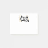 Geloof altijd in jezelf post-it® notes (Voorkant)