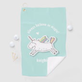 Geloof altijd in Magie! Cute Kinder Unicorn Golfhanddoek (Insitu)