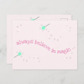Geloof altijd in magie - Magic Fairy Wand Briefkaart (Voorkant / Achterkant)