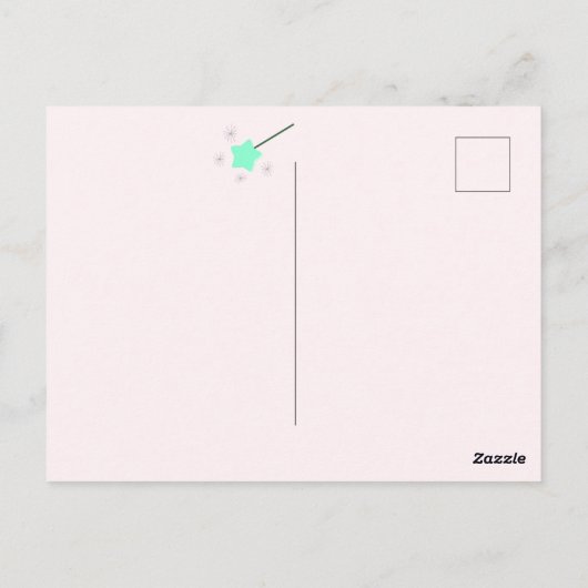 Geloof altijd in magie - Magic Fairy Wand Briefkaart (Achterkant)
