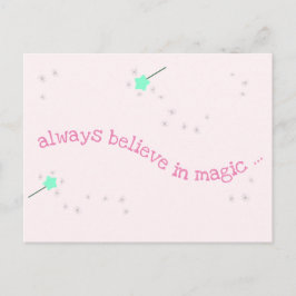 Geloof altijd in magie - Magic Fairy Wand Briefkaart