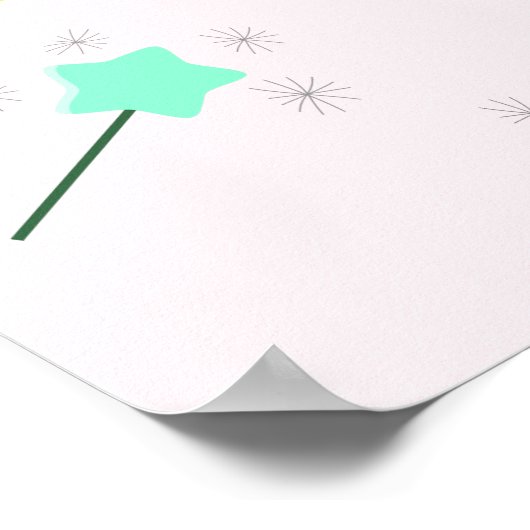 Geloof altijd in magie - Magische Fairy Rainbow Poster (Hoek)