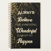 Geloof altijd in planner