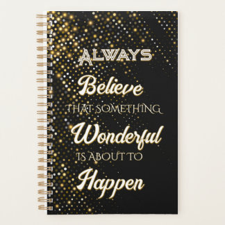 Geloof altijd in planner