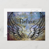 Geloof - Angel Wings Celestial Briefkaart (Voorkant / Achterkant)