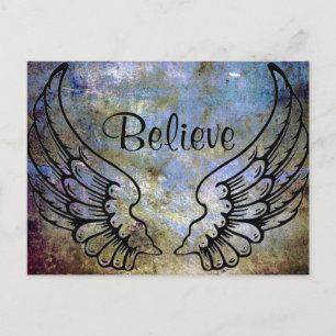 Geloof - Angel Wings Celestial Briefkaart