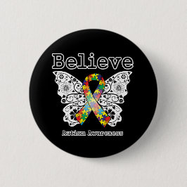 Geloof Autisme-bewustzijn Ronde Button 5,7 Cm