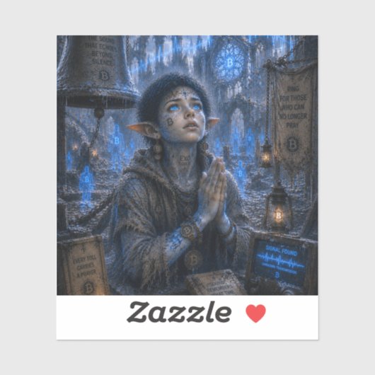 Geloof / Beiaardier / Bevroren Kathedraal Sticker (Vel)