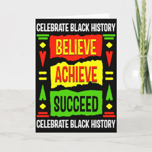 Geloof Bereik Succes Zwarte Geschiedenis Politiek Kaart