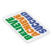 Geloof bereiken Motivatie doelstelling met succes Magneet (Rechterzijde)