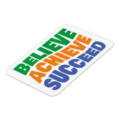 Geloof bereiken Motivatie doelstelling met succes Magneet (Linkerzijde)