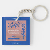 Geloof Bericht - 1 Korintiërs 16:13-14 - Acryl Sleutelhanger (Achterkant)