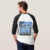 Geloof Bericht - 1 Timoteüs 1-12 - 3/4 Lengte Wit T-shirt (Achterkant volledig)