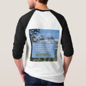 Geloof Bericht - 1 Timoteüs 1-12 - 3/4 Lengte Wit T-shirt (Achterkant)