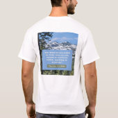 Geloof Bericht - 1 Timothy 1-12 Korte Mouw Wit T-shirt (Achterkant)