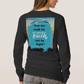 Geloof Bericht 2 Korintiërs 5-7 Lange mouw Zwart T-shirt (Achterkant)