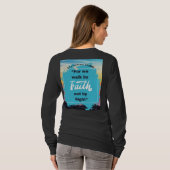 Geloof Bericht 2 Korintiërs 5-7 Lange mouw Zwart T-shirt (Achterkant volledig)