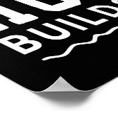 Geloof beweegt bergen, drukte bouwt bruggen poster (Hoek)