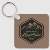 Geloof beweegt bergen sleutelhanger (Voorkant)