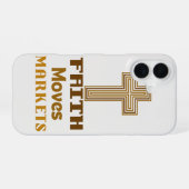 "Geloof beweegt markten" telefoonhoesje iPhone 16 Hoesje (Achterkant horizontaal)
