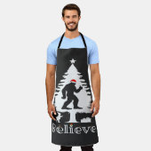 Geloof Bigfoot Cryptozoology Kerstboom Schort (Gedragen)