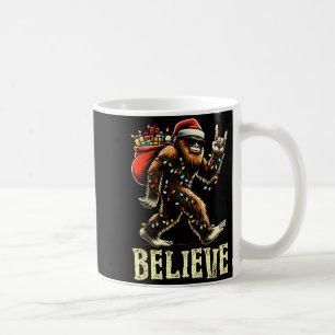 Geloof Bigfoot Sasquatch Kerstman Rendier Kerstmis Koffiemok